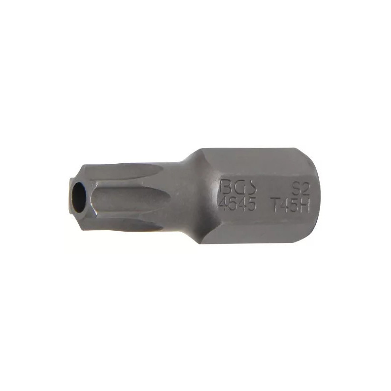 Embout | Longueur 30 mm | 10 mm (3/8") | profil T (pour Torx) avec perçage T45