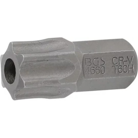 Embout | Longueur 30 mm | 10 mm (3/8") | profil T (pour Torx) avec perçage T60