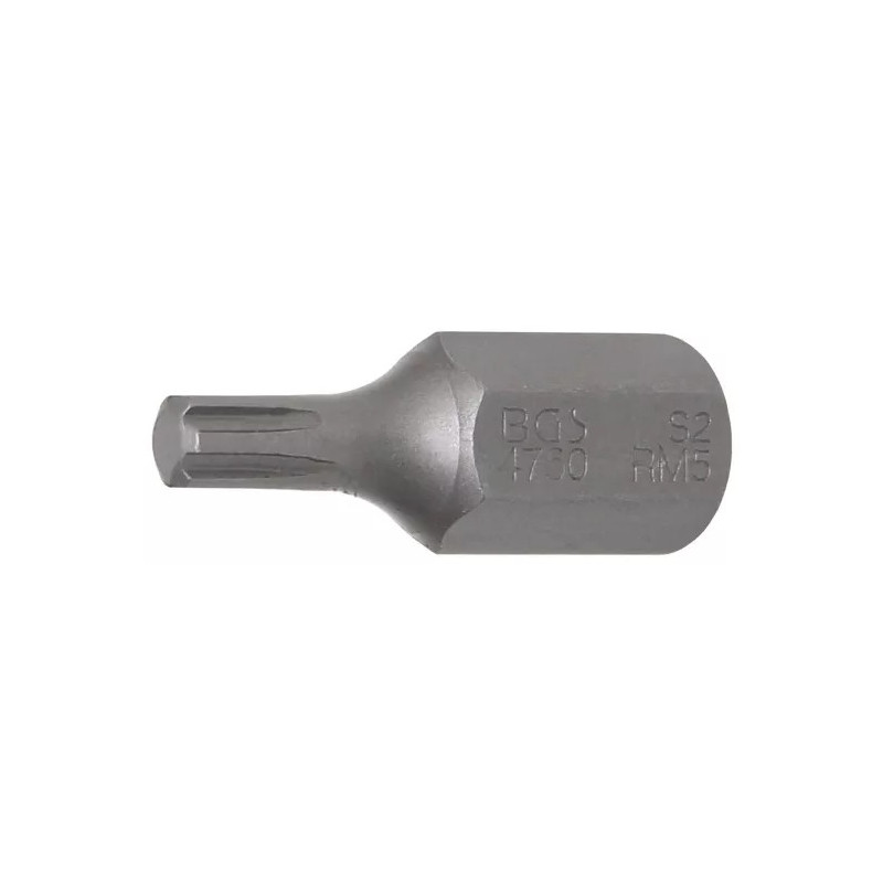 Embout | Longueur 30 mm | 10 mm (3/8") | profil cannelé (pour RIBE) M5 Embout | Longueur 30 mm | 10 mm (3/8") | profil cannelé (pour RIBE) M5