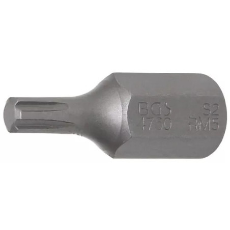 Embout | Longueur 30 mm | 10 mm (3/8") | profil cannelé (pour RIBE) M5