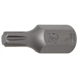 Embout | Longueur 30 mm | 10 mm (3/8") | profil cannelé (pour RIBE) M6