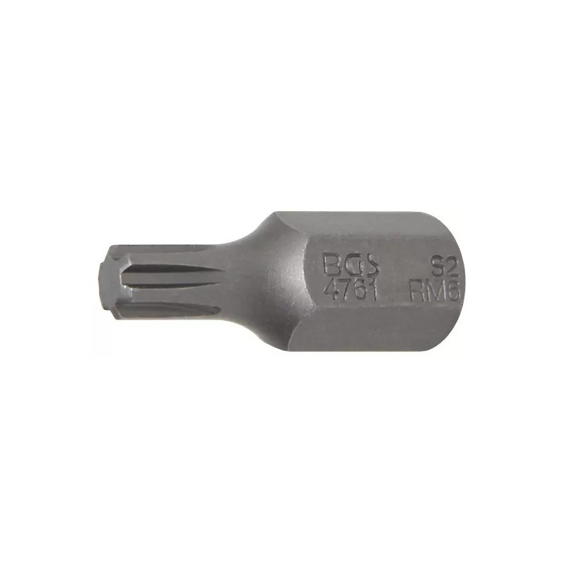 Embout | Longueur 30 mm | 10 mm (3/8") | profil cannelé (pour RIBE) M6 Embout | Longueur 30 mm | 10 mm (3/8") | profil cannelé (pour RIBE) M6