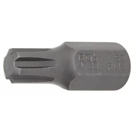 Embout | Longueur 30 mm | 10 mm (3/8") | profil cannelé (pour RIBE) M8