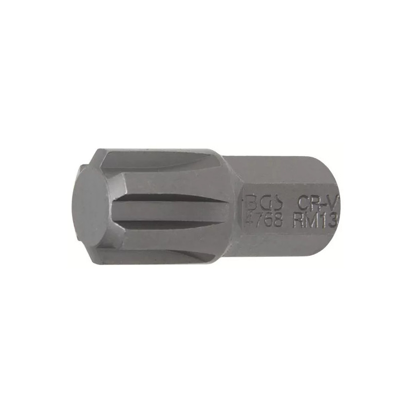 Embout | Longueur 30 mm | 10 mm (3/8") | profil cannelé (pour RIBE) M13 Embout | Longueur 30 mm | 10 mm (3/8") | profil cannelé (pour RIBE) M13