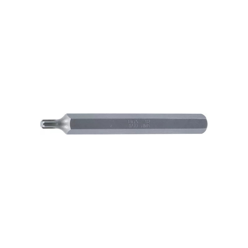 Douilles à embouts | Longueur 100 mm | 10 mm (3/8") | profil cannelé (pour RIBE) M5 Douilles à embouts | Longueur 100 mm | 10 mm (3/8") | profil cannelé (pour RIBE) M5