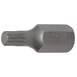 Embout | Longueur 30 mm | 10 mm (3/8") | denture multiple intérieure (pour XZN) M6