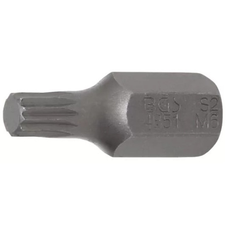 Embout | Longueur 30 mm | 10 mm (3/8") | denture multiple intérieure (pour XZN) M6