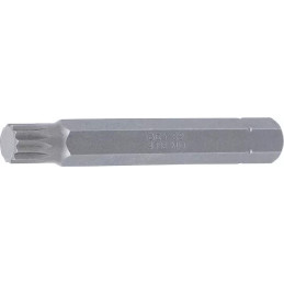 Embout | Longueur 75 mm | 10 mm (3/8") | denture multiple intérieure (pour XZN) M10