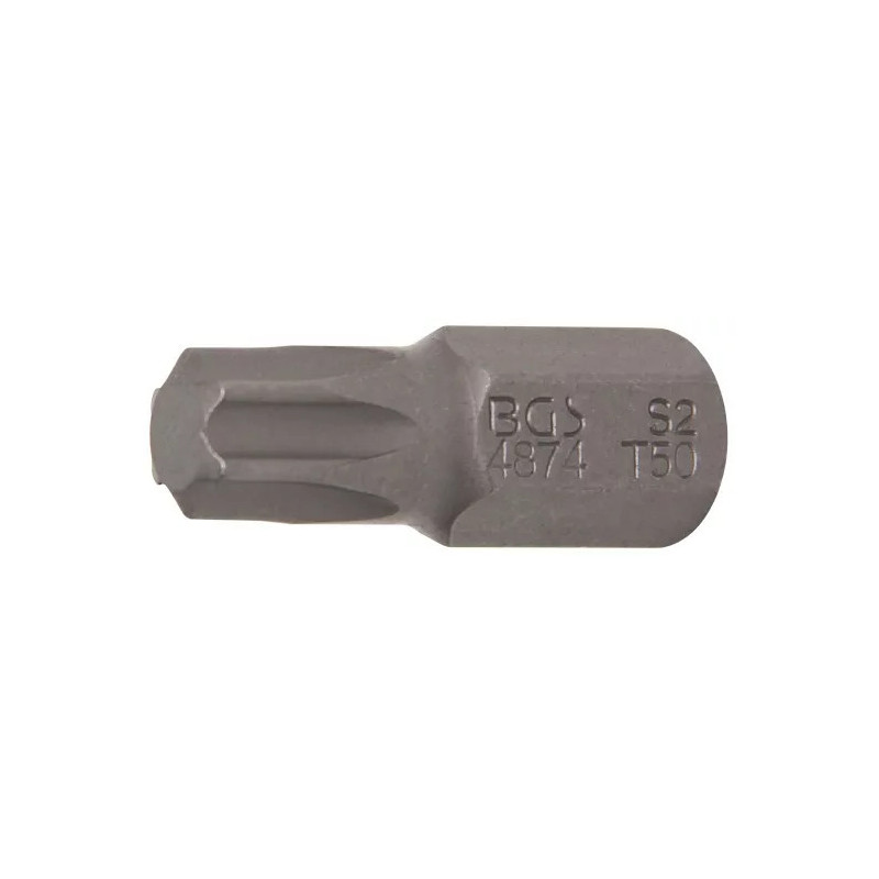 Embout | Longueur 30 mm | 10 mm (3/8") | profil T (pour Torx) T50 Embout | Longueur 30 mm | 10 mm (3/8") | profil T (pour Torx) T50