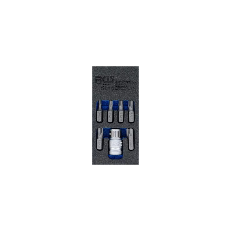 Jeu d’embouts | 10 mm (3/8") | profil T (pour Torx) | 7 pièces Jeu d’embouts | 10 mm (3/8") | profil T (pour Torx) | 7 pièces