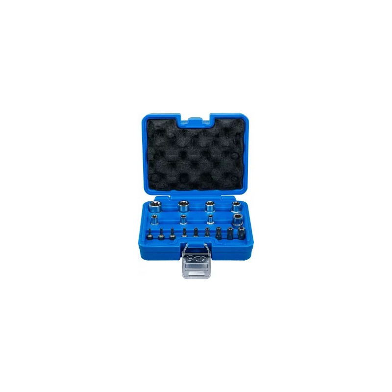 Jeu d'embouts et de clés à douille | profil E / profil T (pour Torx) | 17 pièces Jeu d'embouts et de clés à douille | profil E / profil T (pour Torx) | 17 pièces