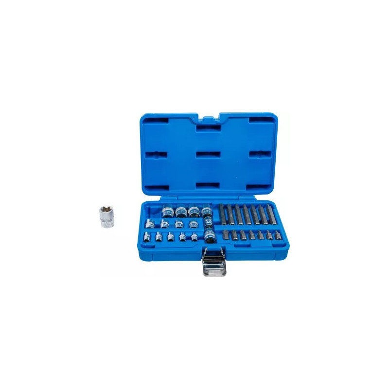 Jeu d'embouts et de clés à douille | profil E / profil T (pour Torx) | 30 pièces Jeu d'embouts et de clés à douille | profil E / profil T (pour Torx) | 30 pièces