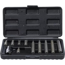 Jeu d'embouts | 10 mm (3/8") | Polygone femelle (pour XZN) | 11 pièces