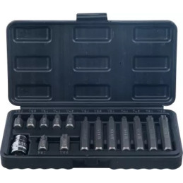 Jeu d’embouts | 10 mm (3/8") | profil en T (pour Torx) | 15 pièces