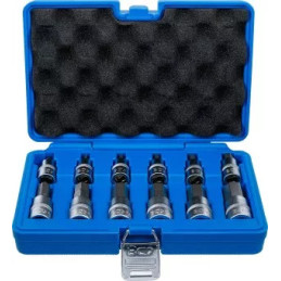 Jeu de douilles à embouts | 12,5 mm (1/2") | six pans intérieurs 5 - 22 mm | 12 pièces