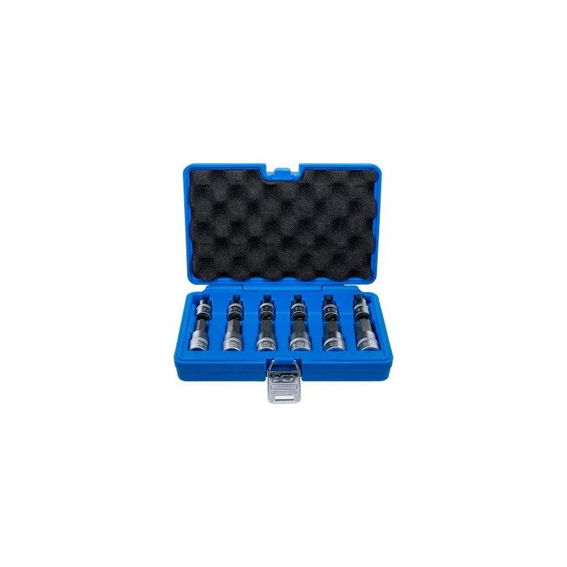 Jeu de douilles à embouts | 12,5 mm (1/2") | six pans intérieurs 5 - 22 mm | 12 pièces Jeu de douilles à embouts | 12,5 mm (1/2") | six pans intérieurs 5 - 22 mm | 12 pièces