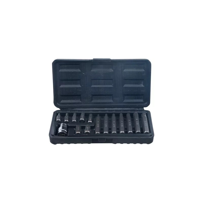 Jeu d’embouts | 10 mm (3/8") | | six pans intérieurs | 15 pièces Jeu d’embouts | 10 mm (3/8") | | six pans intérieurs | 15 pièces