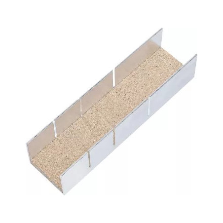 Boîte à onglets aluminium | 245 x 65 x 55 mm