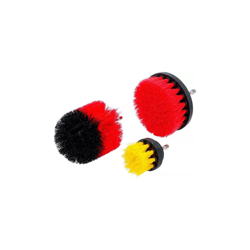 Jeu de brosses | pour perceuses | 3 pièces Jeu de brosses | pour perceuses | 3 pièces