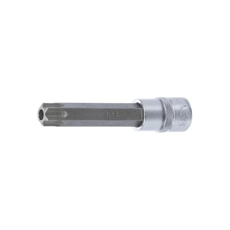 Douille à embouts | longueur 110 mm | 12,5 mm (1/2") | profil T (pour Torx) avec perçage T70 Douille à embouts | longueur 110 mm | 12,5 mm (1/2") | profil T (pour Torx) avec perçage T70