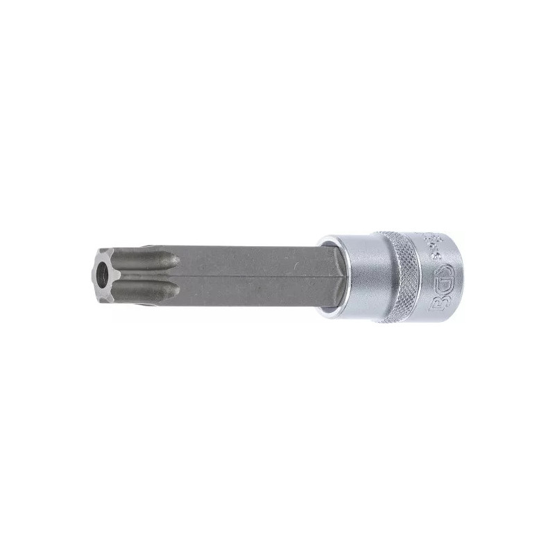 Douille à embouts | longueur 110 mm | 12,5 mm (1/2") | profil T (pour Torx) avec perçage T80 Douille à embouts | longueur 110 mm | 12,5 mm (1/2") | profil T (pour Torx) avec perçage T80