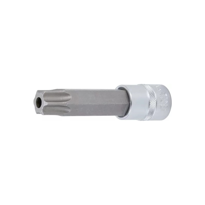 Douille à embouts | longueur 110 mm | 12,5 mm (1/2") | profil T (pour Torx) avec perçage T90 Douille à embouts | longueur 110 mm | 12,5 mm (1/2") | profil T (pour Torx) avec perçage T90
