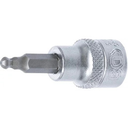 Douille à embouts | 10 mm (3/8") | six pans intérieurs avec tête sphérique 4 mm