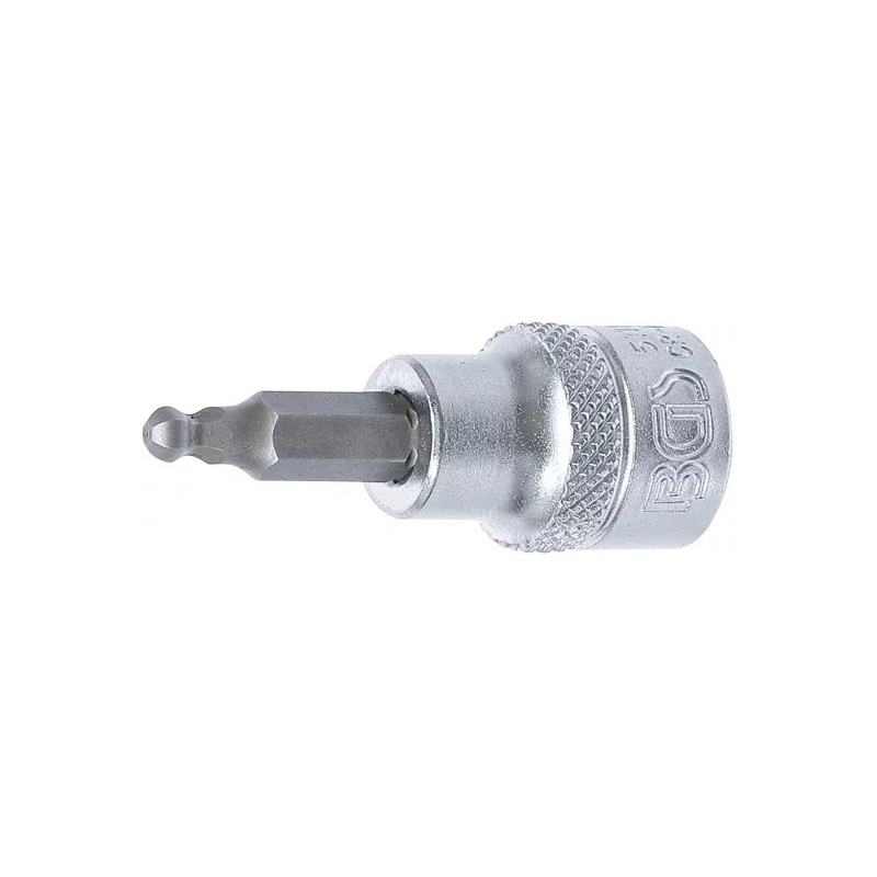 Douille à embouts | 10 mm (3/8") | six pans intérieurs avec tête sphérique 4 mm Douille à embouts | 10 mm (3/8") | six pans intérieurs avec tête sphérique 4 mm