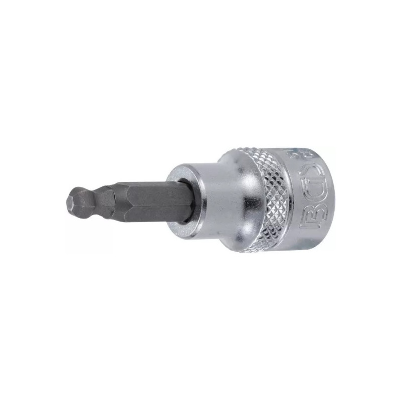 Douille à embouts | 10 mm (3/8") | six pans intérieurs avec tête sphérique 5 mm Douille à embouts | 10 mm (3/8") | six pans intérieurs avec tête sphérique 5 mm