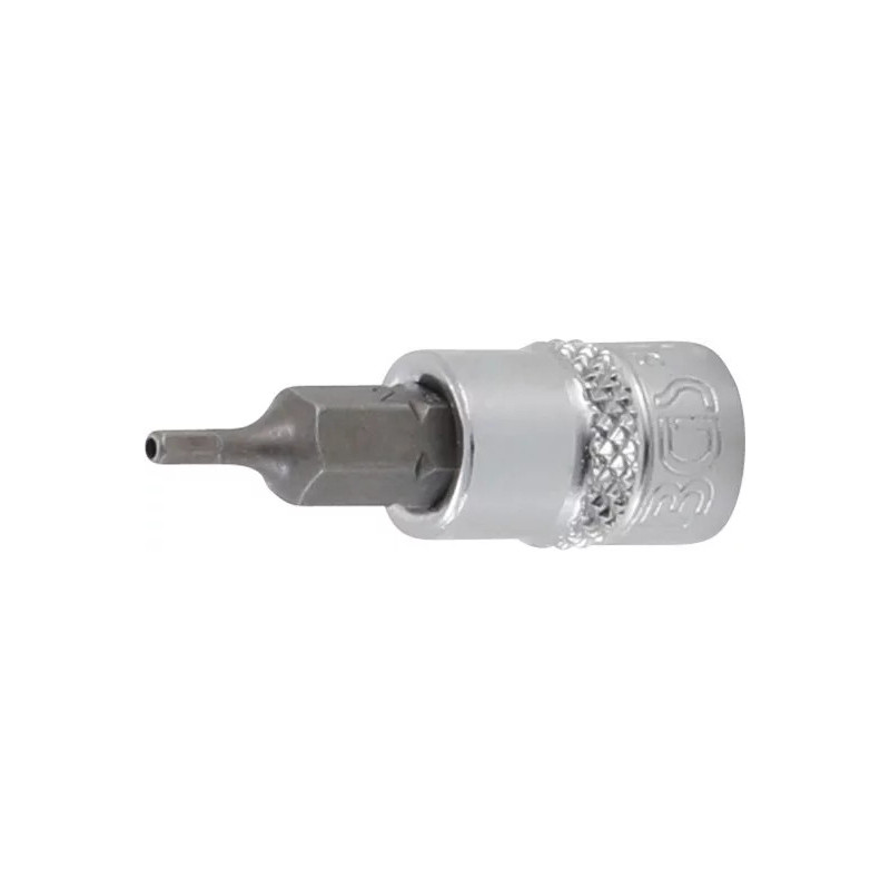 Douille à embouts | Empreinte carré femelle 6,3 mm (1/4") | six pans femelle avec alésage 2 mm Douille à embouts | Empreinte carré femelle 6,3 mm (1/4") | six pans femelle avec alésage 2 mm