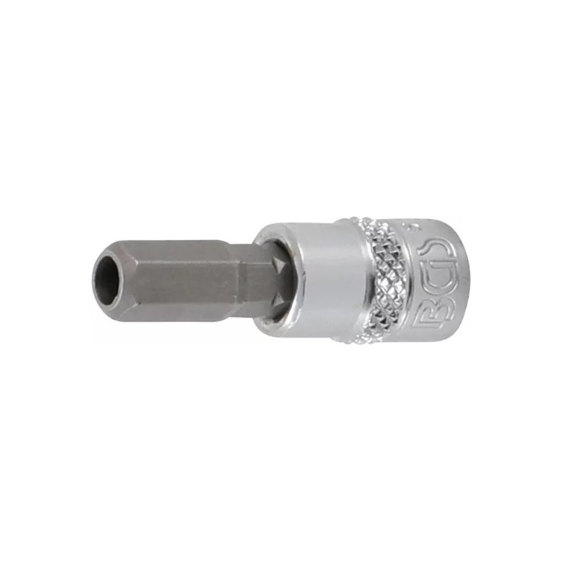 Douille à embouts | Empreinte carré femelle 6,3 mm (1/4") | six pans femelle avec alésage 7 mm Douille à embouts | Empreinte carré femelle 6,3 mm (1/4") | six pans femelle avec alésage 7 mm