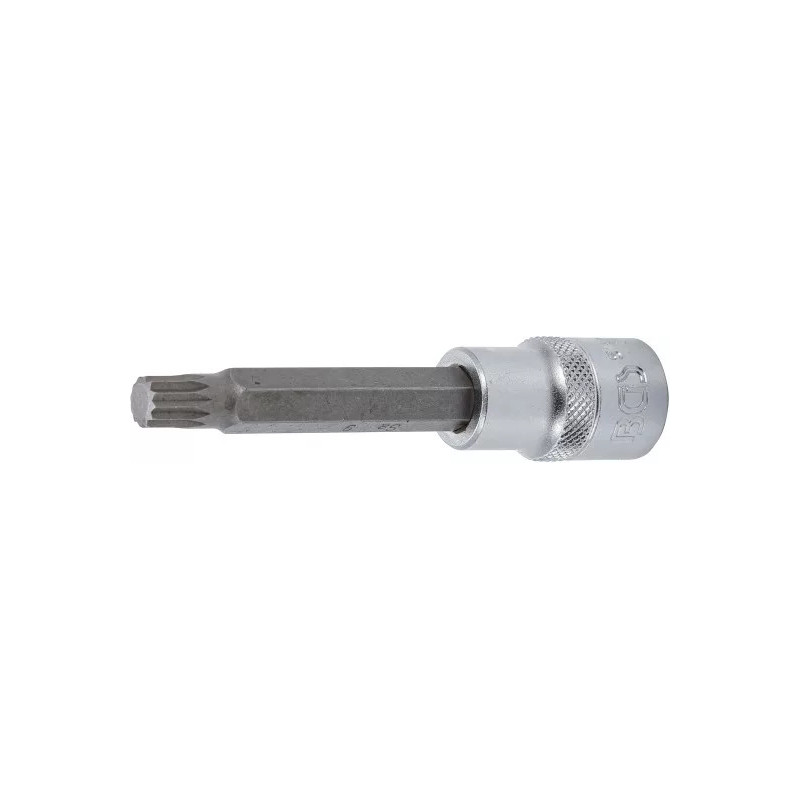 Douille à embouts | longueur 100 mm | 12,5 mm (1/2") | denture multiple intérieure (pour XZN) M9 Douille à embouts | longueur 100 mm | 12,5 mm (1/2") | denture multiple intérieure (pour XZN) M9