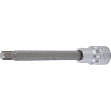 Douilles à embouts | longueur 140 mm | 12,5 mm (1/2") | profil cannelé (pour RIBE) M10