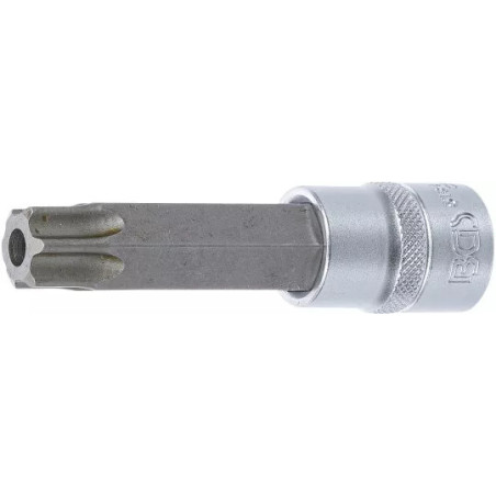 Douille à embouts | longueur 100 mm | 12,5 mm (1/2") | profil T (pour Torx) avec perçage T80