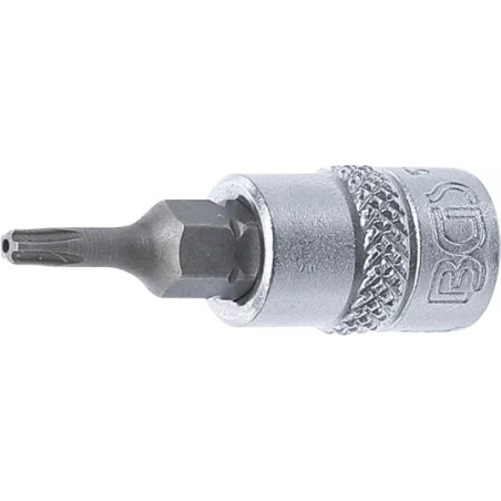 Douille à embouts | 6,3 mm (1/4") | profil TS (pour Torx Plus) avec perçage TS10
