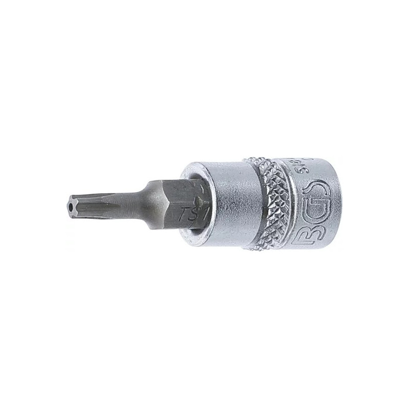 Douille à embouts | 6,3 mm (1/4") | profil TS (pour Torx Plus) avec perçage TS15
