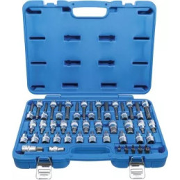 Jeu de douilles à embouts | 12,5 mm (1/2"), 8 mm (5/16") | 49 pièces