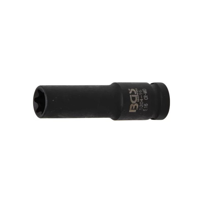 Douille à choc, profil E, longue | 12,5 mm (1/2") | E16