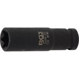 Douille à choc, profil E, longue | 12,5 mm (1/2") | E20