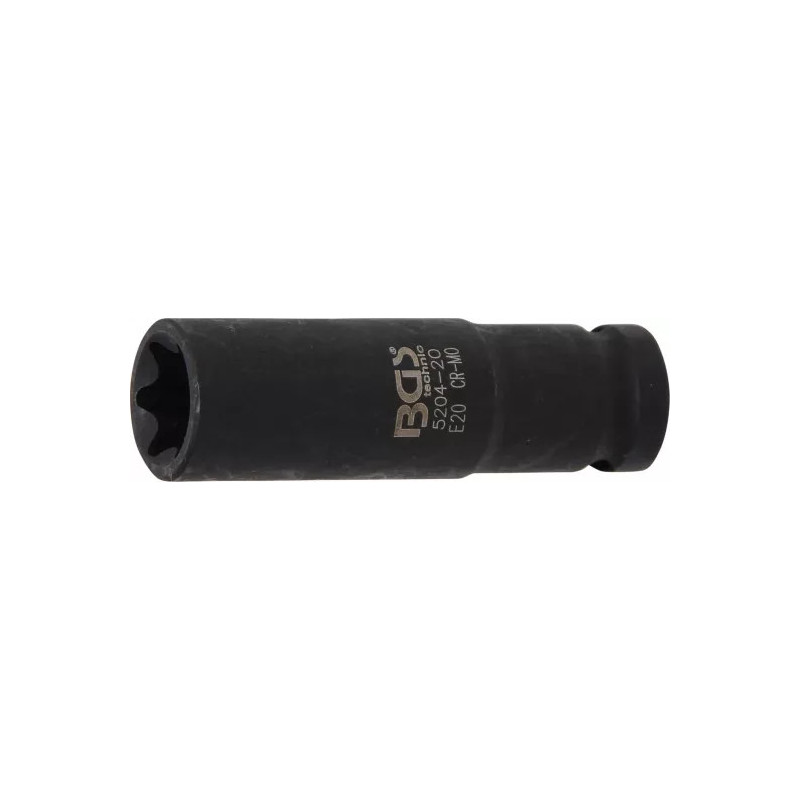 Douille à choc, profil E, longue | 12,5 mm (1/2") | E20