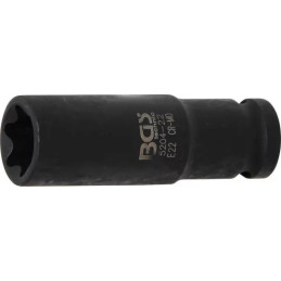 Douille à choc, profil E, longue | 12,5 mm (1/2") | E22