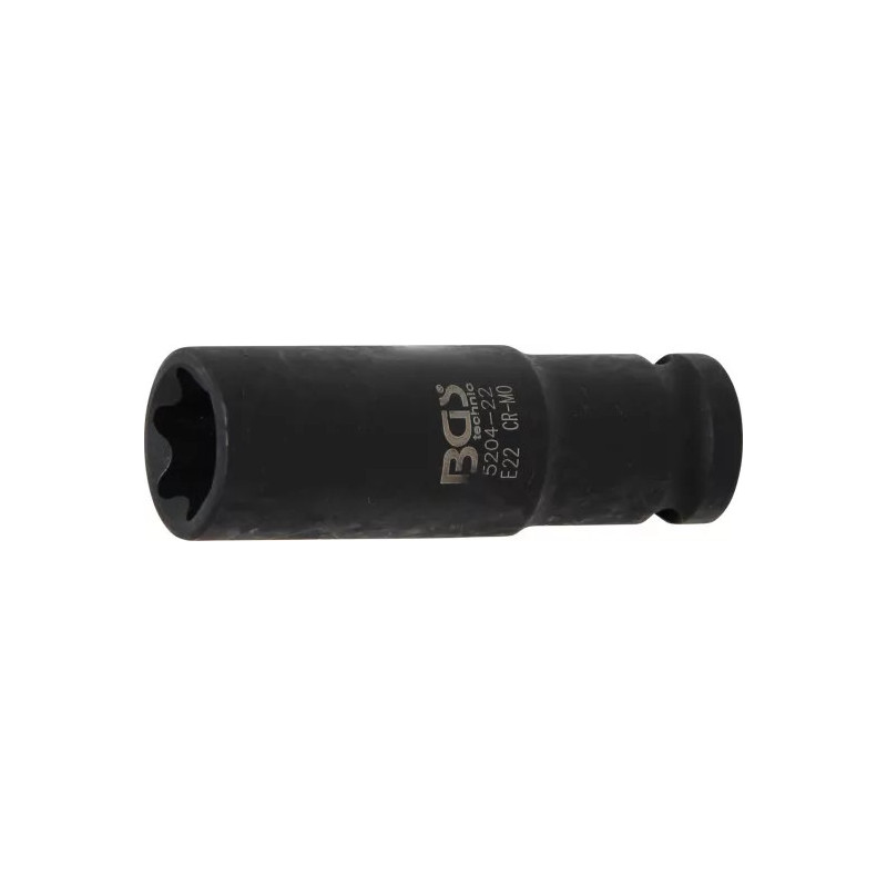 Douille à choc, profil E, longue | 12,5 mm (1/2") | E22