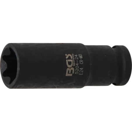 Douille à choc, profil E, longue | 12,5 mm (1/2") | E24