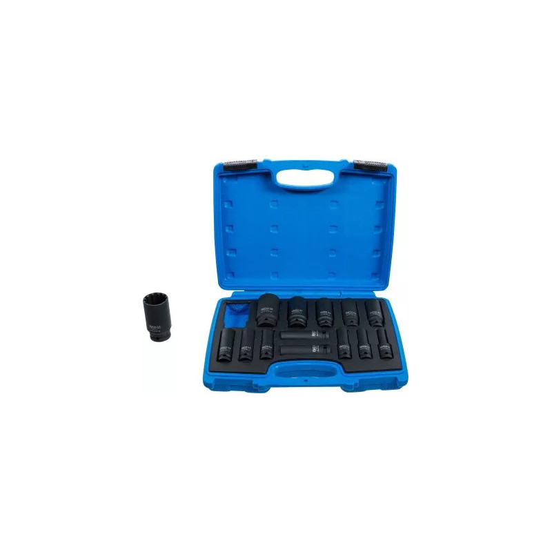Jeu de douilles à choc, Gear Lock | 12,5 mm (1/2") | 10 - 32 mm | 14 pièces Jeu de douilles à choc, Gear Lock | 12,5 mm (1/2") | 10 - 32 mm | 14 pièces