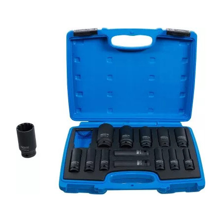 Jeu de douilles à choc, Gear Lock | 12,5 mm (1/2") | 10 - 32 mm | 14 pièces
