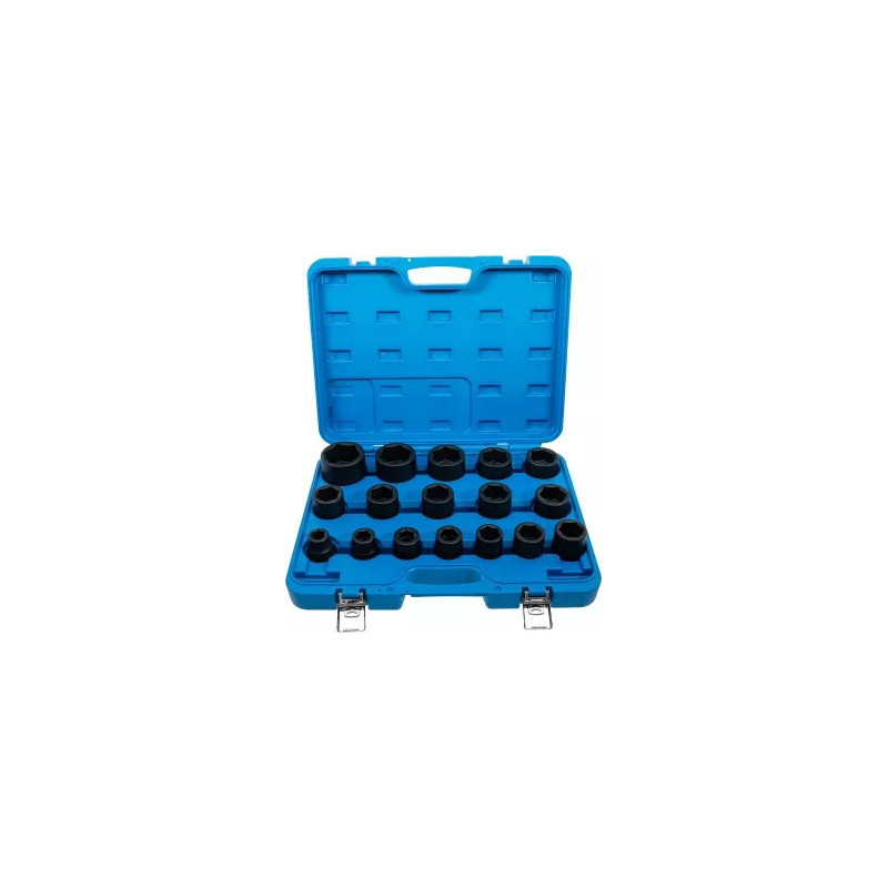 Jeu de douilles à choc | 20 mm (3/4") | 19 - 55 mm | 17 pièces