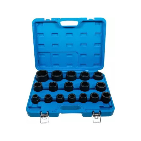 Jeu de douilles à choc | 20 mm (3/4") | 19 - 55 mm | 17 pièces