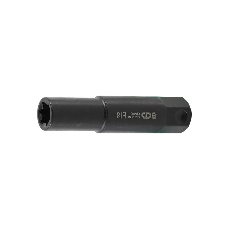 Douille de clé à douilles, profil E, extra longue | 22 mm | E18 Douille de clé à douilles, profil E, extra longue | 22 mm | E18