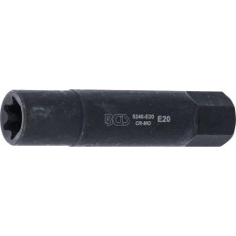 Douille de clé à douilles, profil E, extra longue | 22 mm | E20