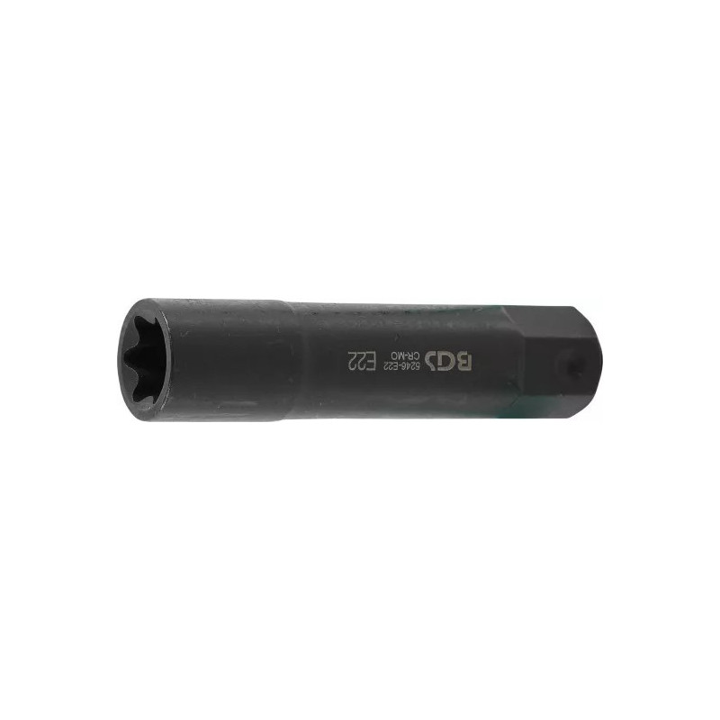Douille de clé à douilles, profil E, extra longue | 22 mm | E22 Douille de clé à douilles, profil E, extra longue | 22 mm | E22